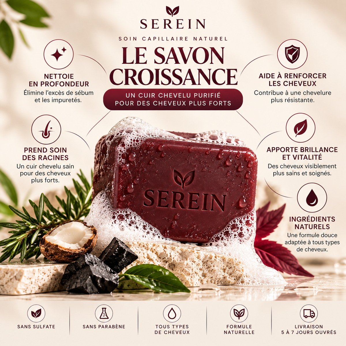 Savon Croissance Capillaire SEREIN